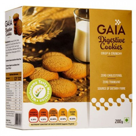 GAIA DIGESTIVE COOKIES CRISP & CRUNCHY 200GM